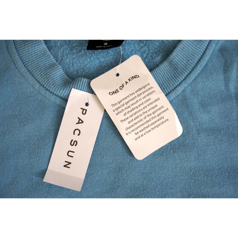 PacSun Womens Blue Chair Lift Cozy Crew Neck Sweatshirt - Picture 5 of 7